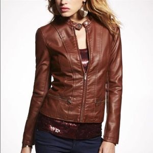 Express Minus the Leather Brown Jacket